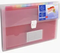 EXACOMPTA Fächermappe Crystal A4 55298E transparent 13-teilig
