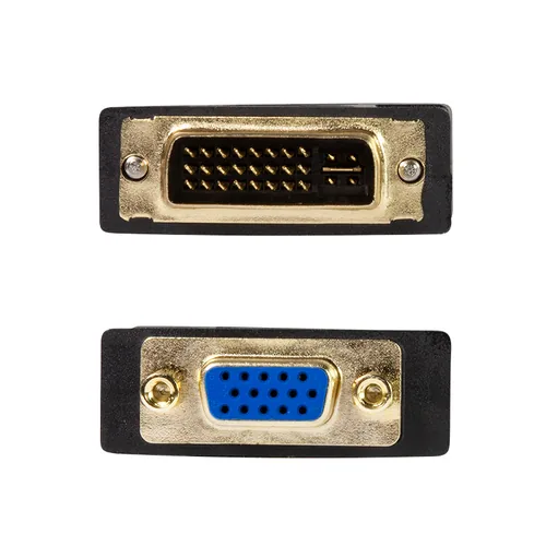 LogiLink AD0001 video cable adapter VGA (D-Sub) DVI-I Schwarz