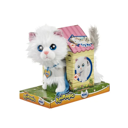 Max Bersinger Funktionsplüsch Animagic Mimi Cat - Plüschtierart: Interaktiv - Altersempfehlung ab: 2 Jahren - Kategorie: Tier - Tierart: Katze - Detailfarbe: Weiss - Höhe: 23 cm