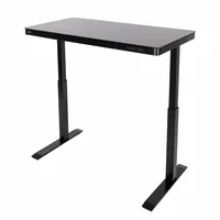 seville classics Stehtisch Airlift 1.2 x 0.6 m, Schwarz - Tiefe: 61 cm - Breite: 121.9 cm - Material: Stahl - Höhe: 120 cm - Gewicht: 34.93 kg - Belastbarkeit: 80 kg