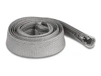 Delock Kabelschlauch 2 m x 30 mm Grau - Detailfarbe: Grau - Breite: 30 mm - Länge: 2 m - Produkttyp: Kabelschlauch - Ausstattung Kabelmanagement: Wiederverwendbar - Reissverschluss - Verpackungseinheit: 1 Stück