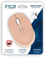 INCA Maus IWM-243RH 1600 DPI,CANDY DESIGN Creme, 2,4GHz