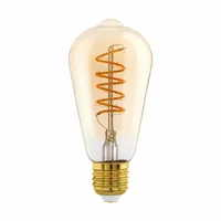 EGLO Leuchten Lampe 4 W E27 Warmweiss - Energieeffizienzklasse EnEV 2020: Keine - Lampensockel: E27 - Farbtemperatur Kelvin: 2000 K - Gesamtleistung: 4 W - Dimmbar: dimmbar - Zusätzliche Ausstattung: Keine