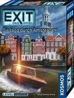 Kosmos EXIT Das Spiel: Die Jagd durch Amsterdam - Sprache: Deutsch - Kategorie: Gesellschaftsspiel - Partyspiel - Altersempfehlung ab: 12 Jahren - Spieldauer: 90 min - Min. Anzahl Spieler: 1 - Max. Anzahl Spieler: 4