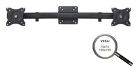PureMounts PM-OFFICE-AD Adapter bis 10 kg – Schwarz - Eigenschaften: Drehbar - Höhenverstellbar - Schwenkbar - Maximale Bildschirmgrösse: 27  - Detailfarbe: Schwarz - Maximale Tragkraft: 10 kg - Anzahl Bildschirme: 2