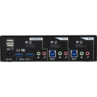 InLine Desktop KVM Switch 2 Port DisplayPort USB 3.0 Hub with Audio