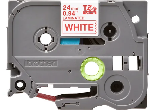 BROTHER P-Touch TZE-252 red on white 24mm