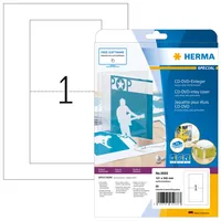 HERMA CD-Einleger 5033 Weiss, 25 Stück - Produkttyp: CD-Einleger - Medientyp: CD - DVD - Nutzinhalt Gesamt: 25 Stück - Ausstattung: Keine