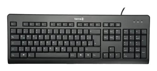 TERRA Keyboard 1500 Corded [DE] USB black Copilot QWERTZ, 105 Tasten, kabelgebunden, 1,80m