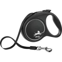 Flexi Automatic leash Black Design S 5 m, Blue