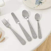 Villeroy & Boch Kinderbesteckset Walk Elephant 4-teilig, Silber - Art: Kinderbesteckset - Materialtyp: Metall - Material: Edelstahl - Eigenschaften: Keine Eigenschaft - Detailfarbe: Silber - Spülmaschinenfest: Ja