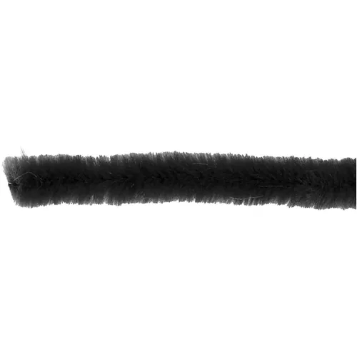 Creativ Company Chenilledraht 6 mm 50 Stück, Schwarz - Länge: 30 cm - Durchmesser: 6 mm - Detailfarbe: Schwarz - Drahtart: Chenilledraht