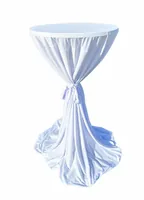 Dameco Stehtisch-Husse 80 cm/90 cm x 146 cm, Weiss - Material: Polyester (PES) - Eigenschaften: Keine Eigenschaft - Breite: 90 cm - 80 cm - Länge: 146 cm - Motiv: Ohne Motiv - Detailfarbe: Weiss