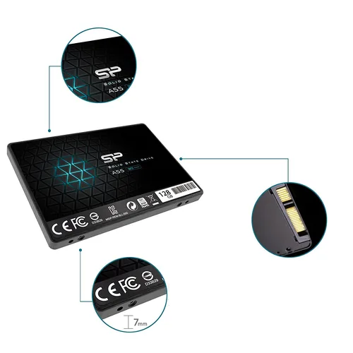 Silicon Power SSD 128GB 2.5 SATAIII A55 3D Nand TLC