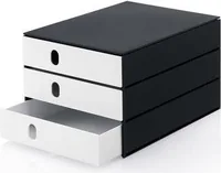 STYRO Schubladenbox PRO schwarz 14-805092 3 Fächer