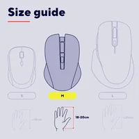 Trust 25673 Maus Universal Beidhändig Bluetooth 3200 DPI