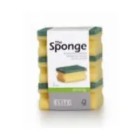 Elite 669818 sponge Rectangular Green, Yellow 3 pc(s)