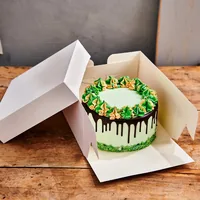 Funcakes Tortenbox 25 x 25 x 15 cm, 1 Stück - Detailfarbe: Weiss - Materialtyp: Papier - Material: Karton - Verpackungseinheit: 1 Stück