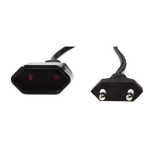 Logilink Netzkabel Euro CEE 716 Stecker zu Dose, 2m schwarz