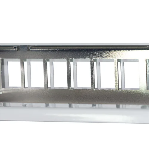Logilink Keystone Panel 1HE, 24 Port, geschirmt, grau