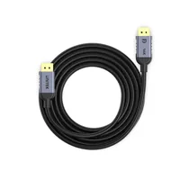 UNITEK C1626GY01-1M DisplayPort cable Black, Grey
