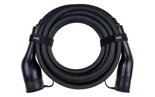 FURBER.power Ladekabel FREYJA Typ 2 22 kW 8 m - Stromstärke: 32 A - Anschluss Seite B: Typ 2 - Anschluss Seite A: Typ 2 - Kabellänge: 8 m - Ladeleistung: 22 kW