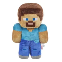 Mattel Minecraft 8 Basic Plush Steve 21 cm - Plüschtierart: Gaming-Merchandise - Altersempfehlung ab: 3 Jahren - Kategorie: Game-Charakter - Tierart: Keine - Detailfarbe: Mehrfarbig - Blau - Braun - Höhe: 21 cm