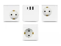 Delock Steckdosenwürfel mit Verlängerungskabel 3-fach mit Kindersicherung und USB Ladegerät, 1,5 m Kabel, weiß