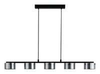 EGLO Leuchten LED-Pendelleuchte COPILLOS LED 5 x 5.4W 3000K Silber - Betriebsart: Netzbetrieb - Lampensockel: LED fest verbaut - Farbtemperatur Kelvin: 3000 K - Gesamtleistung: 27 W - Farbwiedergabeindex CRI: 0 - Dimmbar: dimmbar