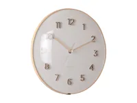 KARLSSON Wanduhr Esencia Dome 30 cm, Warmes Grau - Uhrtyp: Analog - Betriebsart: Akkubetrieb - Batteriebetrieb - Funksignal: Nein - Funktionen: Zeit - Form: Rund - Detailfarbe: Warmgrau
