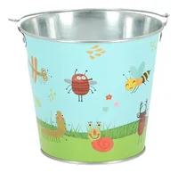 Esschert Design Kinder-Eimer Insektenmotiv 1 Teile - Altersempfehlung ab: 3 Jahren - Detailfarbe: Hellblau - Himmelblau - Anzahl Teile: 1 Teile