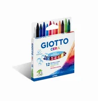 Giotto Wachsmalstifte 12 Stück, Mehrfarbig - Verpackungseinheit: 12 Stück - Set: Ja - Detailfarbe: Mehrfarbig - Eigenschaft-Stift: Auswaschbar aus Kleidung - Farbstifte & Wachsmalstifte-Art: Wachsmalstifte - Anwender: Kinder