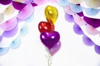 Partydeco Folienballon Herz Rot - Packungsgrösse: 1 Stück - Grösse: 45 cm - Motiv: Herz - Produkttyp: Folienballon - Material: Folie - Detailfarbe: Rot