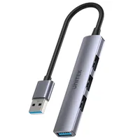 UNITEK H1208A interface hub USB 3.2 Gen 1 (3.1 Gen 1) Type-A 5000 Mbit/s Grey