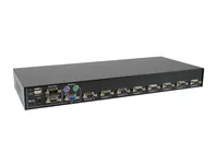 LevelOne KVM Switch 8xUSB-B8xVGA8xPS22xUSB-A schwarz