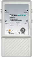 Axing CATV-Verteilverstärker TVS 14-00 4-fach - Zubehörtyp: SAT Installationszubehör