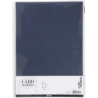 Creativ Company Fotokarton A4, 10 Blatt, Dunkelblau - Papierformat: A4 - Selbstklebend: Nein - Papierfarbe: Dunkelblau - Papiertyp: Fotokarton - Mediengewicht: 220 g/m² - Verpackungseinheit: 10 Stück