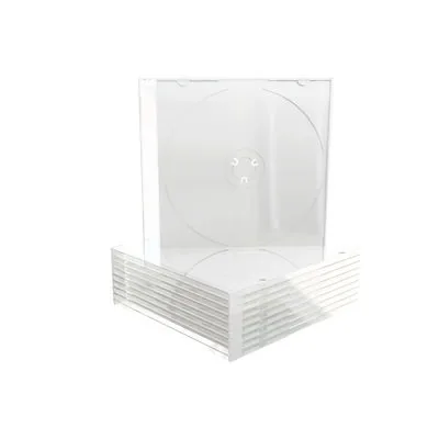 MediaRange CD Slimcase for 1 disc, 5.2mm, transparent tray, Pack 10
