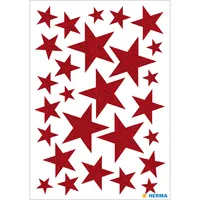 HERMA Sticker Sterne 15099 rot 27 Stück /1 Blatt