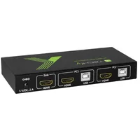 Techly KVM Switch USB, HDMI, 4K, 2 Wege