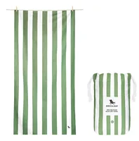 Dock & Bay Strandtuch Cabana 200 cm x 90 cm, Khaki, Weiss - Schnelltrocknend: Ja - Breite: 90 cm - Länge: 200 cm - Farbe: Weiss - Khaki - Material: PES - Sportart: Outdoor