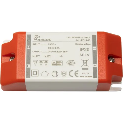 Inter-Tech LED Trafo LED24-15 15W, 24V, 625mA, IP20 retail