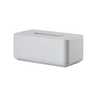 Zone Denmark Kosmetiktuchbox Ume 25.6 x 14 x 10.7 cm, Hellgrau - Wandmontage: Nein - Befestigung: Keine - Utensilienhalter Typ: Papiertuchspender - Detailfarbe: Hellgrau - Detailmaterial: Kunststoff - Grundmaterial: Kunststoff