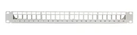 Logilink Keystone Panel 1HE, 24 Port, geschirmt, grau