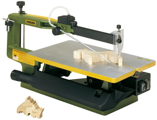 Proxxon Dekupiersäge DS 460 - Ausstattung: Ohne Zubehör - Für Material: GFK - Gummi - Holz - Kork - Leder - NE-Metall - Plexiglas - Schaumstoff - Betriebsart: Netzbetrieb - Produktkategorie: Dekupiersäge - Set: Nein - Akkusystem: Netzbetrieb (kein Akku)