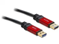 Delock USB 3.0-Kabel Premium USB A - USB A 5 m - Kabeltyp: Anschlusskabel - Detailfarbe: Schwarz - USB Standard: 3.0/3.1/3.2 Gen 1 (5 Gbps) - Länge: 5 m - USB Anschluss 2 (Endgerät): USB A - Geschlecht Anschluss 2 (Endgerät): Male (Stecker)