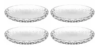 Leonardo Teller Cucina Optic 18 cm, 4 Stück,Transparent - Material: Kalk-Natron-Glas - Teller Typ: Frühstücks- & Dessertteller - Detailfarbe: Transparent - Verpackungseinheit: 4 Stück - Form: Rund