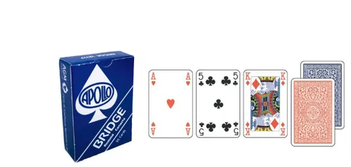 AGMÜLLER Bridge Apollo 57x89mm 106801211 blau 55 Karten