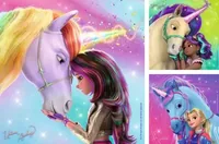 Kinderpuzzle Unicorn Academy - Magie und Freundschaft (3x 49 Teile)