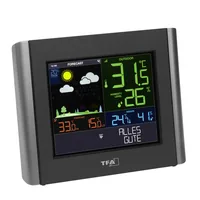 TFA Dostmann Wetterstation View Meteo - Funktionen: Aussentemperatur - Uhrzeitanzeige - Innentemperatur - Aussenluftfeuchtigkeit - Display - Raumluftqualität - Aktuelle Wetterlage - Set: Nein - Typ: Wetterstation